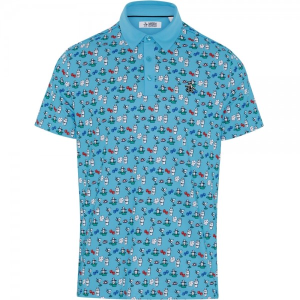 Penguin The Player All-Over Print Herrengolfpoloshirt