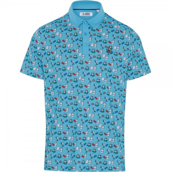 Penguin The Player All-Over Print Herrengolfpoloshirt