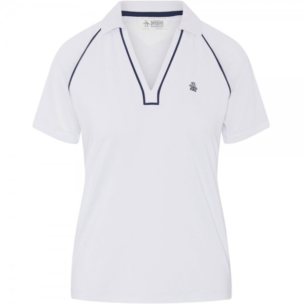 Penguin V-Neck Block Colour Damenpoloshirt