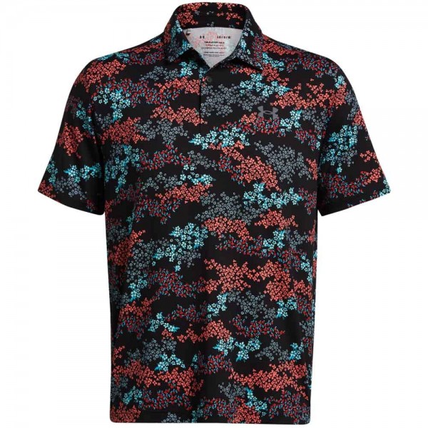 Under Armour UA Playoff 3.0 Azalea Camo Herrengolfpoloshirt