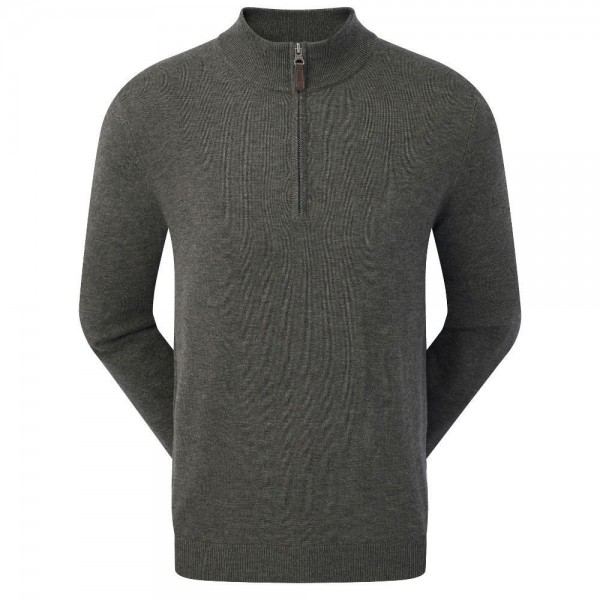 FootJoy Half-Zip Herrenpullover charcoal