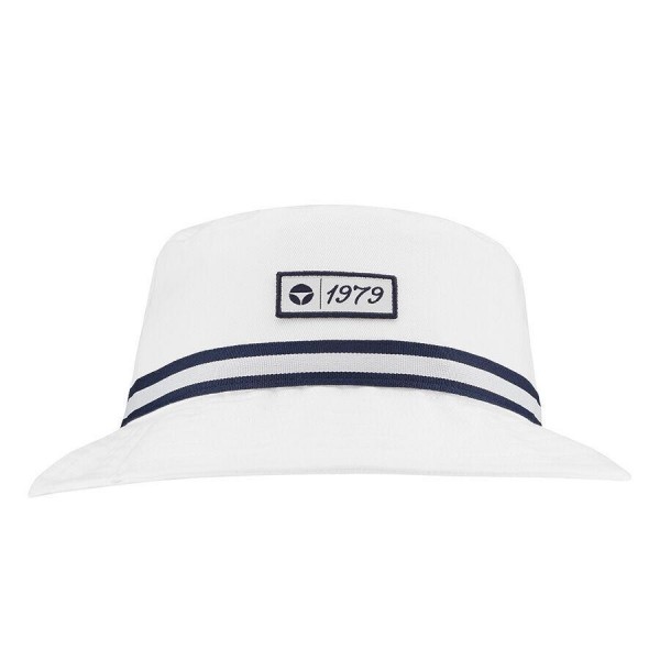 TaylorMade Vintage Twill Bucket Hat White