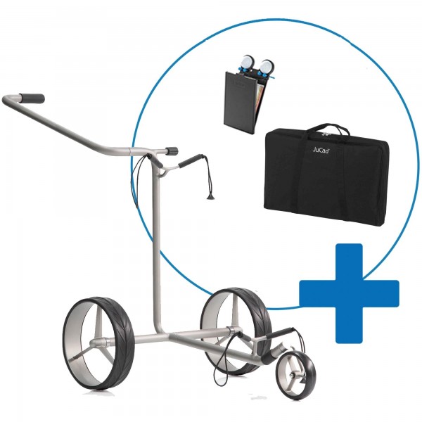JuStar Silver Trolley inkl. Tragetasche und Scorekartenhalter