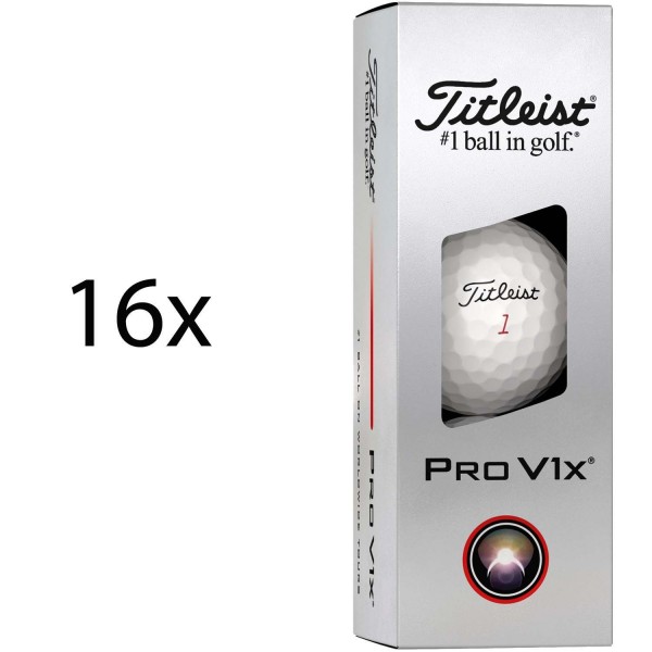 Titleist Pro V1x Golfbälle 4 Dutzend 2025